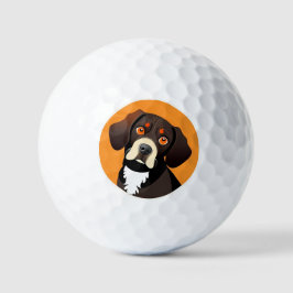 Pelotas De Golf Ilustracion Personalizado de un cachorro