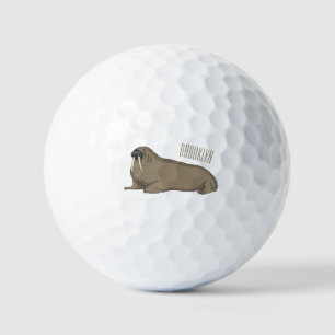 Pelotas De Golf Ilustracion personalizado de Walrus