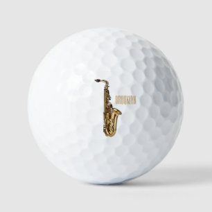 Pelotas De Golf Ilustracion personalizado saxofón