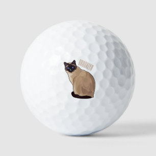 Pelotas De Golf Ilustracion personalizado siamés