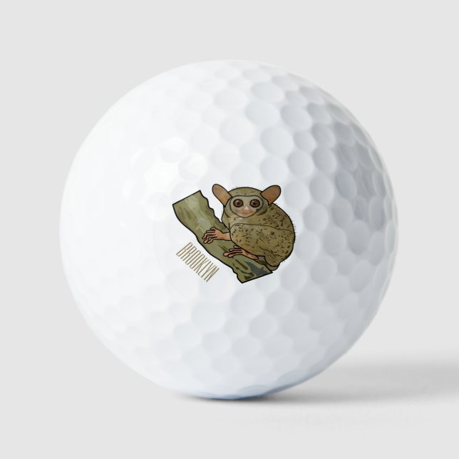 Pelotas De Golf Ilustracion personalizado Tarsier (Anverso)