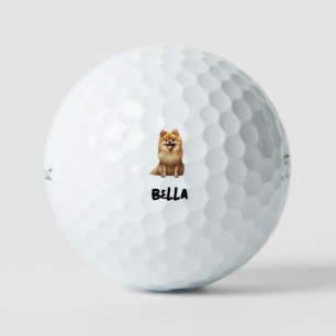 Pelotas De Golf Imagen de Mascota Personalizada Nombre Título Pro