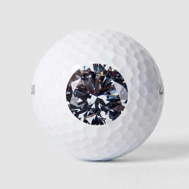 Pelotas De Golf Imagen Elegante de Diamante con facetas (Anverso)