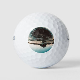 Pelotas De Golf Imágenes oceánicas de arte de playa de escena Guay