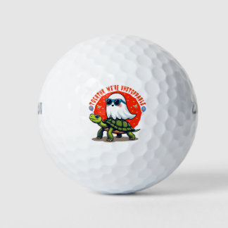 Pelotas De Golf Imparable diseño de aventura fantasma y tortuga