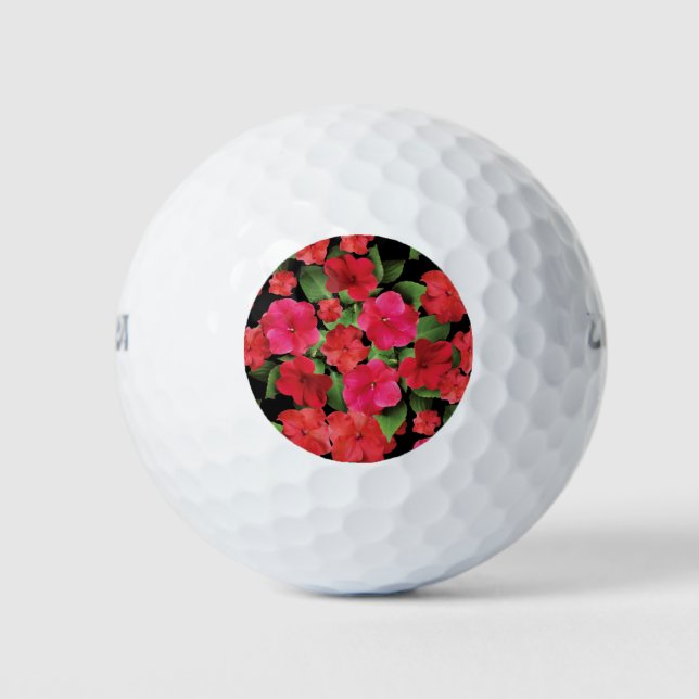Pelotas De Golf Impatiens Flowers (Anverso)