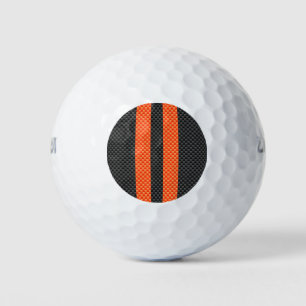 Pelotas De Golf Impresión de estilo de carbono con tiras de Naranj