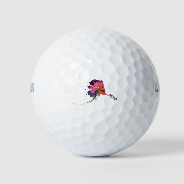 Pelotas De Golf Impresión de tinte de alaska (Anverso)