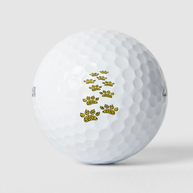 Pelotas De Golf Impresión de traza leopardo (Anverso)