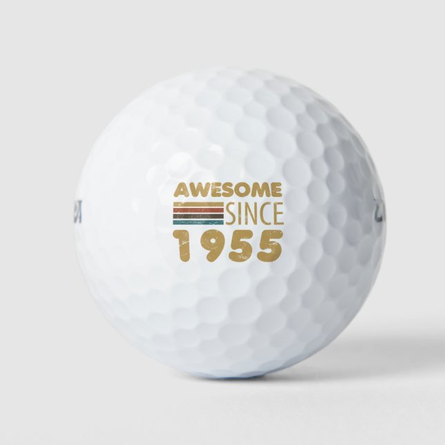 Pelotas De Golf Impresionante desde 1955 70º cumpleaños (Anverso)