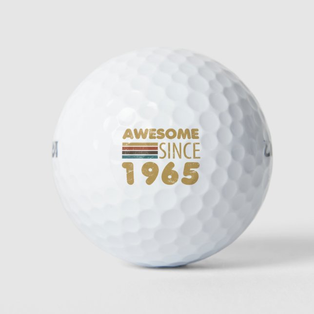 Pelotas De Golf Impresionante desde 1965 60 cumpleaños (Anverso)