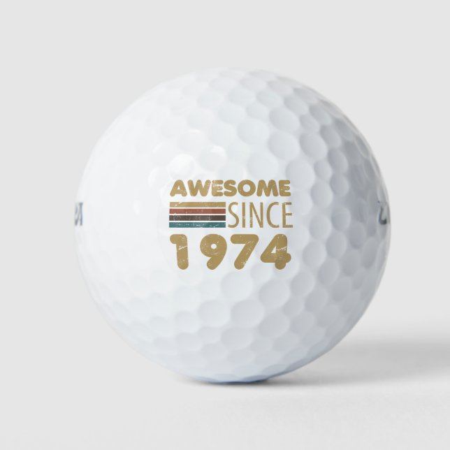 Pelotas De Golf Impresionante desde 1974 50 cumpleaños