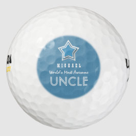 Pelotas De Golf Impresionante TÍO Nombre personalizado de estrella