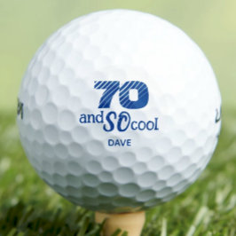 Pelotas De Golf Impresionantes 70 cumpleaños personalizados de gol
