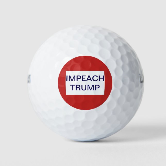 Pelotas De Golf Impresionar a Trump en rojo y blanco (Anverso)