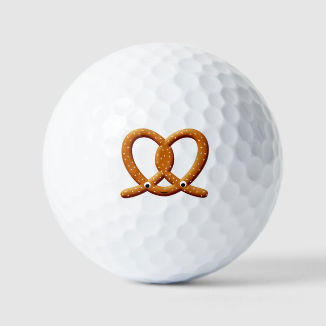Pelotas De Golf Impresiones de dibujo de pretzel cutáneo (Anverso)