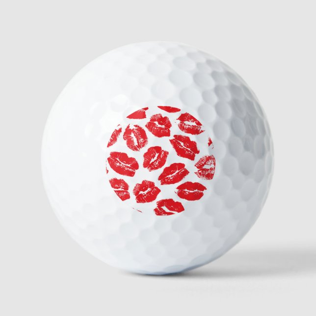 Pelotas De Golf Imprint Kiss Red Lips: Vieja sin Marea (Anverso)