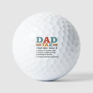Pelotas De Golf Impuesto a papá - Divertida definición de paternid