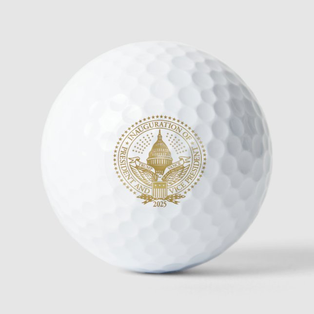 Pelotas De Golf Inauguración del logotipo inaugural del presidente (Anverso)