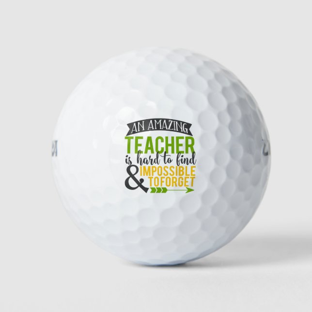 Pelotas De Golf Increíble aprecio de los profesores (Anverso)