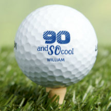 Pelotas de golf increíbles para el 90 cumpleaños f