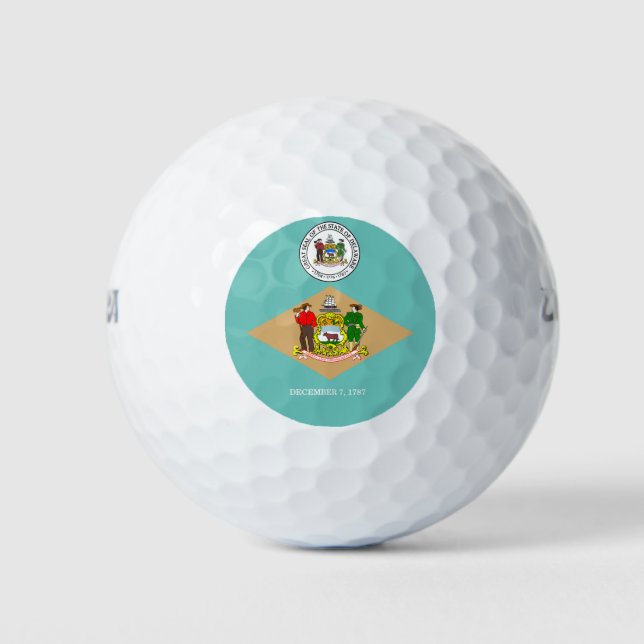 Pelotas De Golf Indicador Delaware (Anverso)