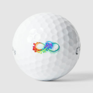 Pelotas De Golf Infinidad con las medusas del arcoiris