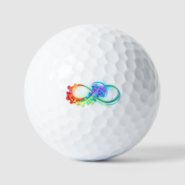 Pelotas De Golf Infinity with Rainbow Jellyfish (Anverso)