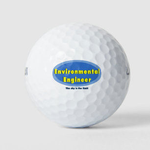 Pelotas De Golf Ingeniero Ambiental Óvalo Azul