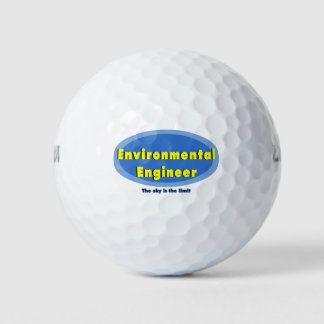 Pelotas De Golf Ingeniero Ambiental Óvalo Azul