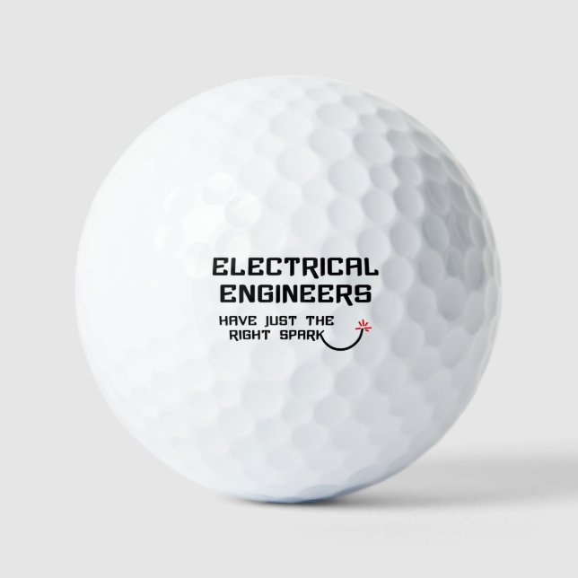Pelotas De Golf Ingeniero eléctrico con chispa derecha (Anverso)