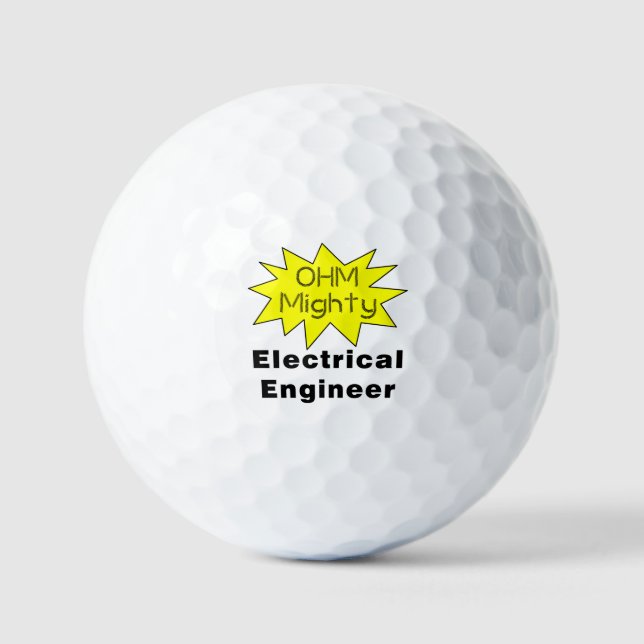 Pelotas De Golf Ingeniero Eléctrico De Ohm (Anverso)