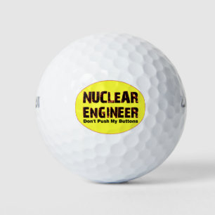 Pelotas De Golf Ingeniero Nuclear Botones