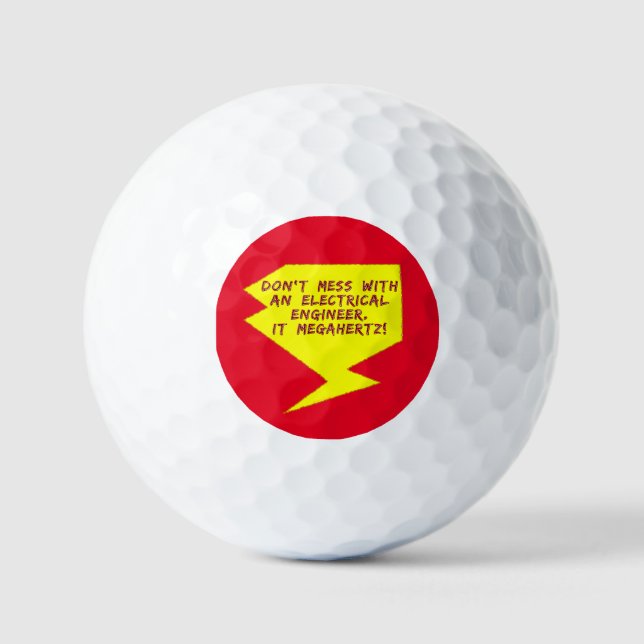 Pelotas De Golf Ingeniero Rayo Relámpago (Anverso)