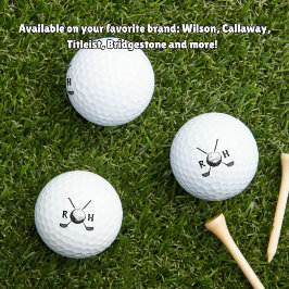Pelotas De Golf Inicial moderna personalizada