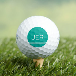 Pelotas De Golf Inicial Monograma Verde Personalizada para Golfist
