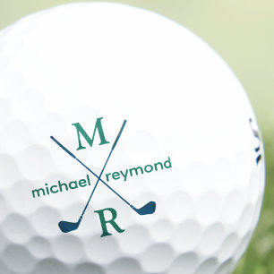 Pelotas De Golf Inicial. Nombre del personalizado Golfer