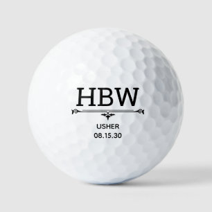 Pelotas De Golf Iniciales del ujier