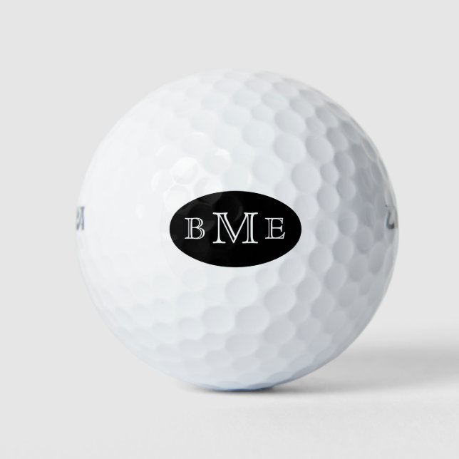 Pelotas De Golf Iniciales monográficas masculinas (Anverso)