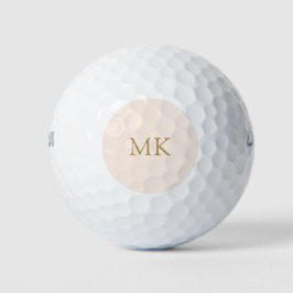 Pelotas De Golf Iniciales monográficas personalizadas Rubor Gold m