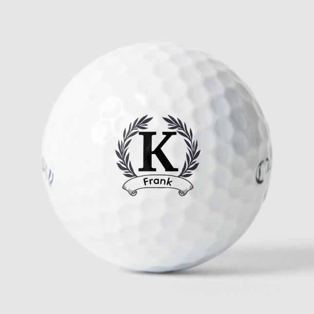 Pelotas De Golf Iniciales y monogramas personalizados, llamada per (Anverso)