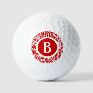 Pelotas De Golf Initial in Red