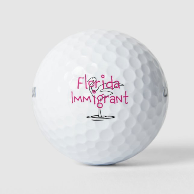 Pelotas De Golf Inmigrante de Florida (Anverso)