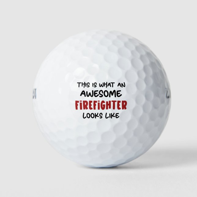 Pelotas De Golf Inquietante bombero ingenioso (Anverso)
