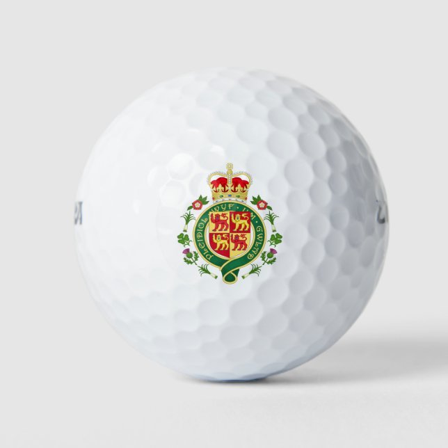 Pelotas De Golf Insignia real de Gales (Anverso)
