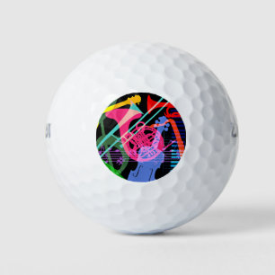 Pelotas De Golf Instrumentos musicales Diseño de arte pop