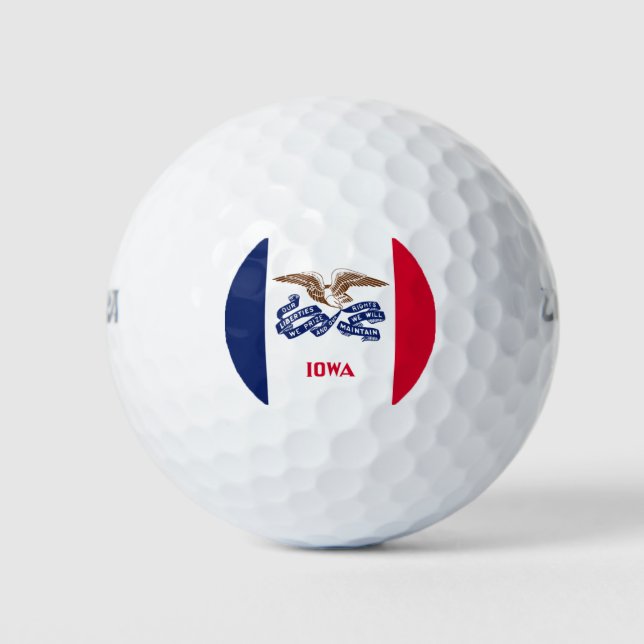 PELOTAS DE GOLF IOWA FLAG (Anverso)