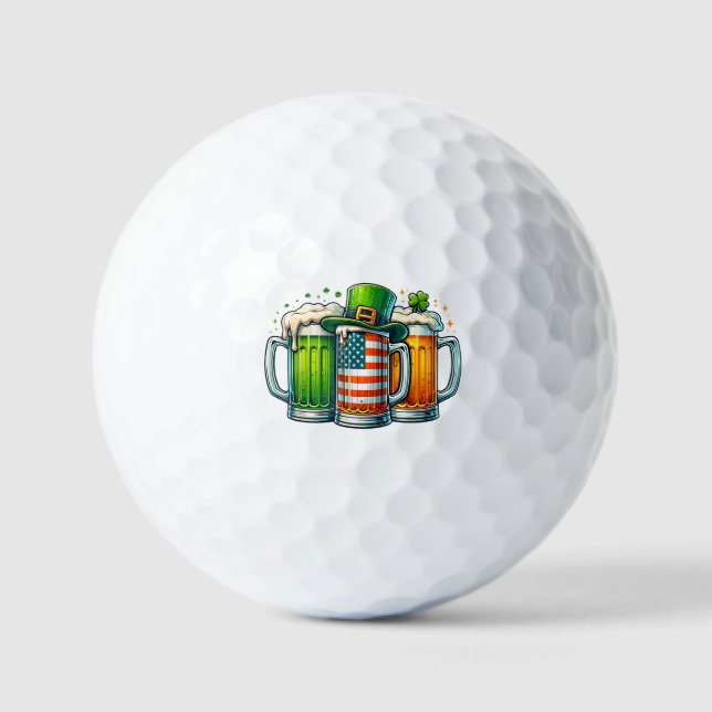 Pelotas De Golf Irish Beer Ireland St Patricks Day Drinking Party (Anverso)