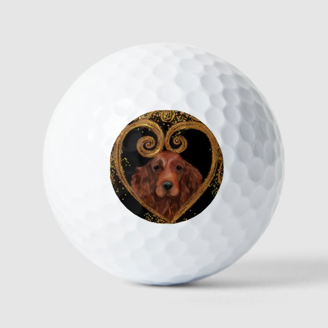 PELOTAS DE GOLF IRISH SETTER (Anverso)