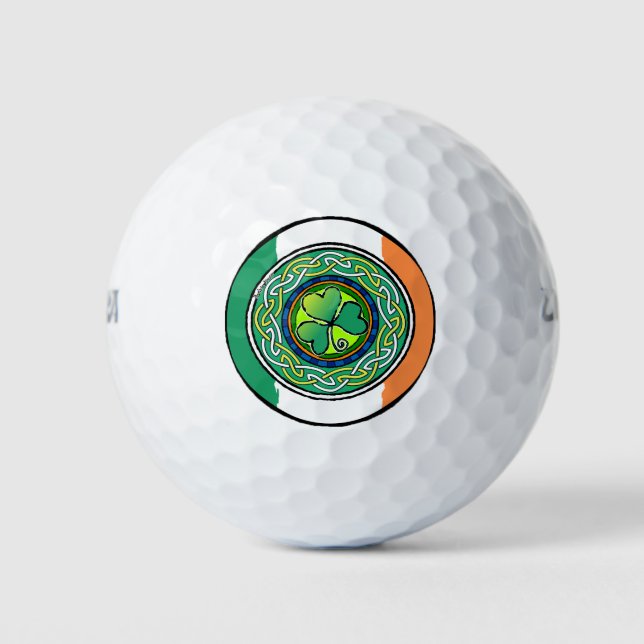 Pelotas De Golf Irish shamrock (Anverso)
